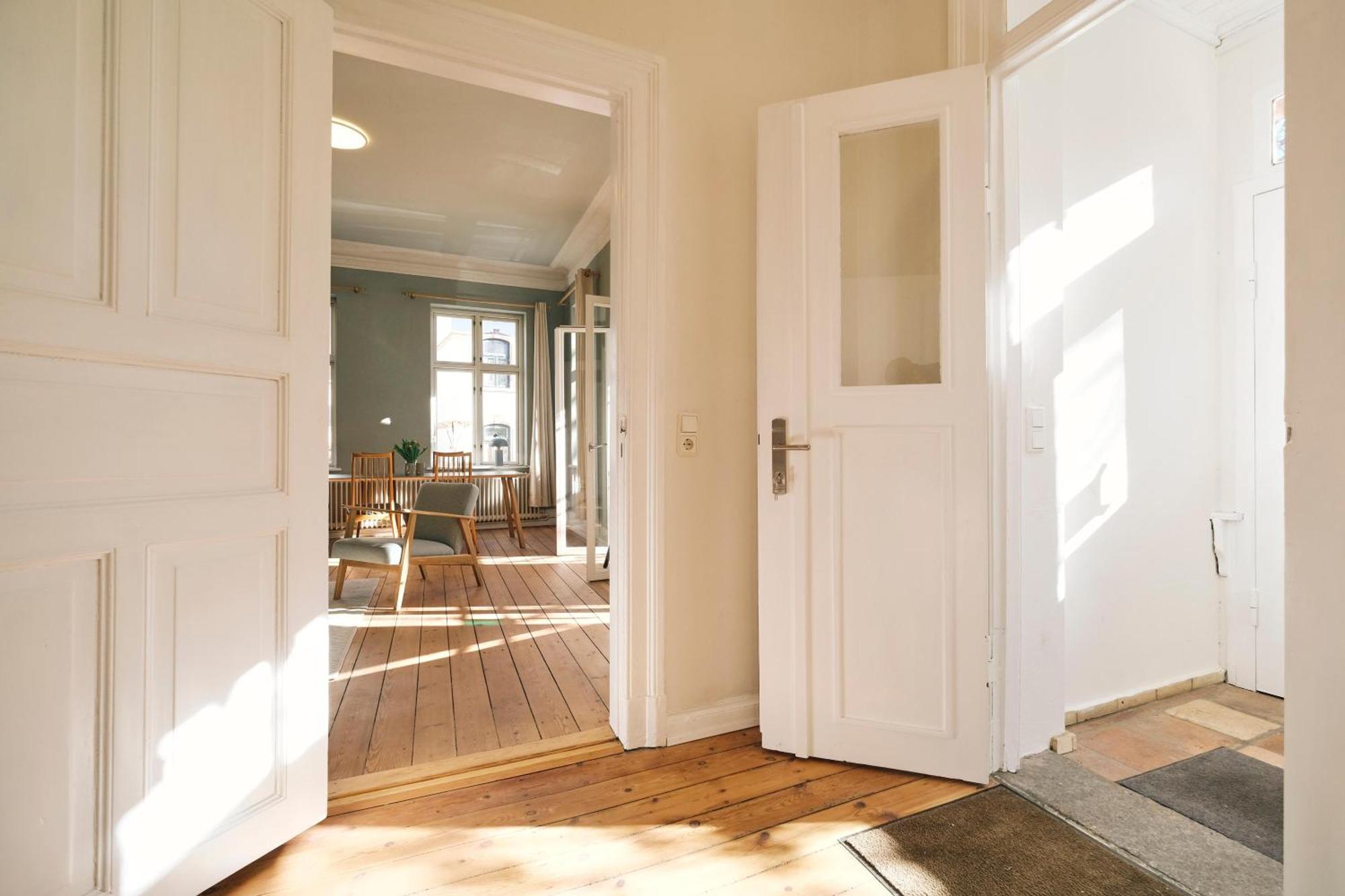 Villa Rosa - Charmante, Grosse Altbauwohnung Flensburg Eksteriør bilde